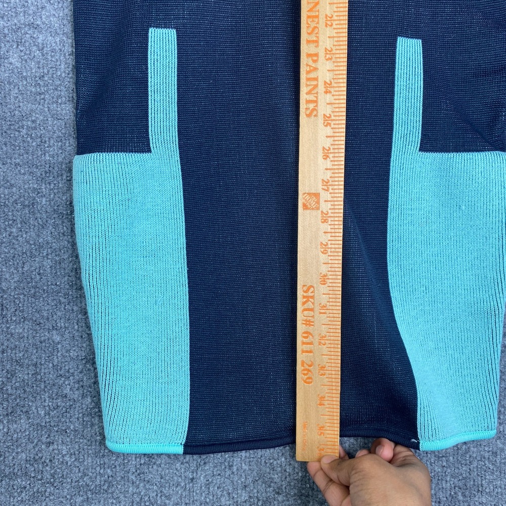 Alexander Wang Womens Knit Colorblock Bodycon Dress Navy Blue Mint Green Small - Picture 7 of 10